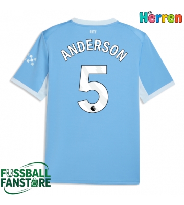 Manchester City Elliot Anderson #5 Replik Heimtrikot 2026-27 Kurzarm